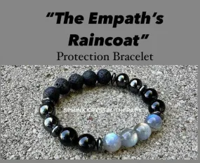 10MM Empath Protection - Aura Shield " The Empath's Raincoat " High Quality Real Gemstones - Spiritual Crystal Healing Bracelet