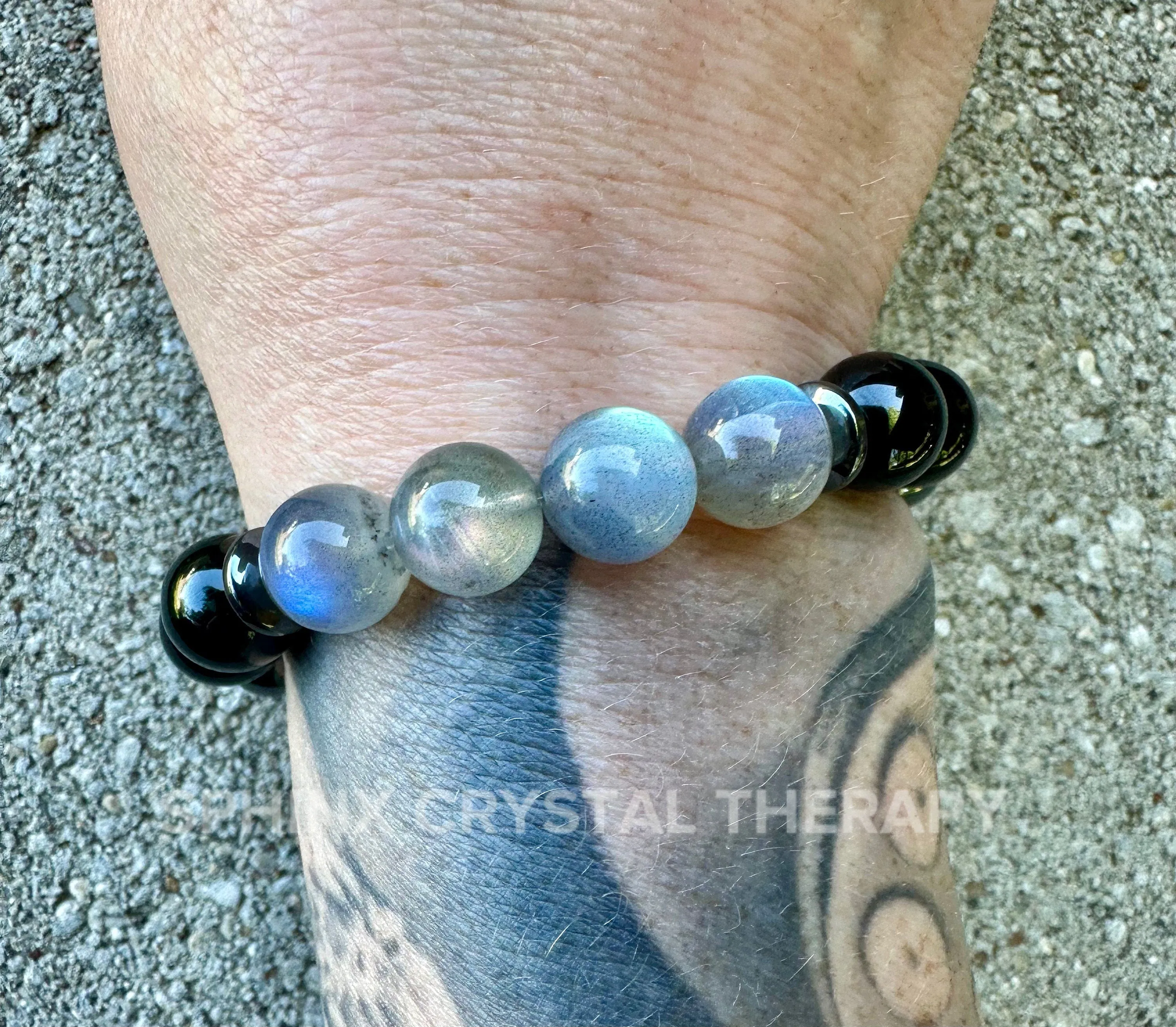 10MM Empath Protection - Aura Shield " The Empath's Raincoat " High Quality Real Gemstones - Spiritual Crystal Healing Bracelet