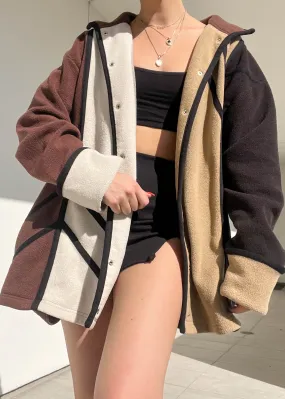 80's Color-Block Snap Fleece (XL)
