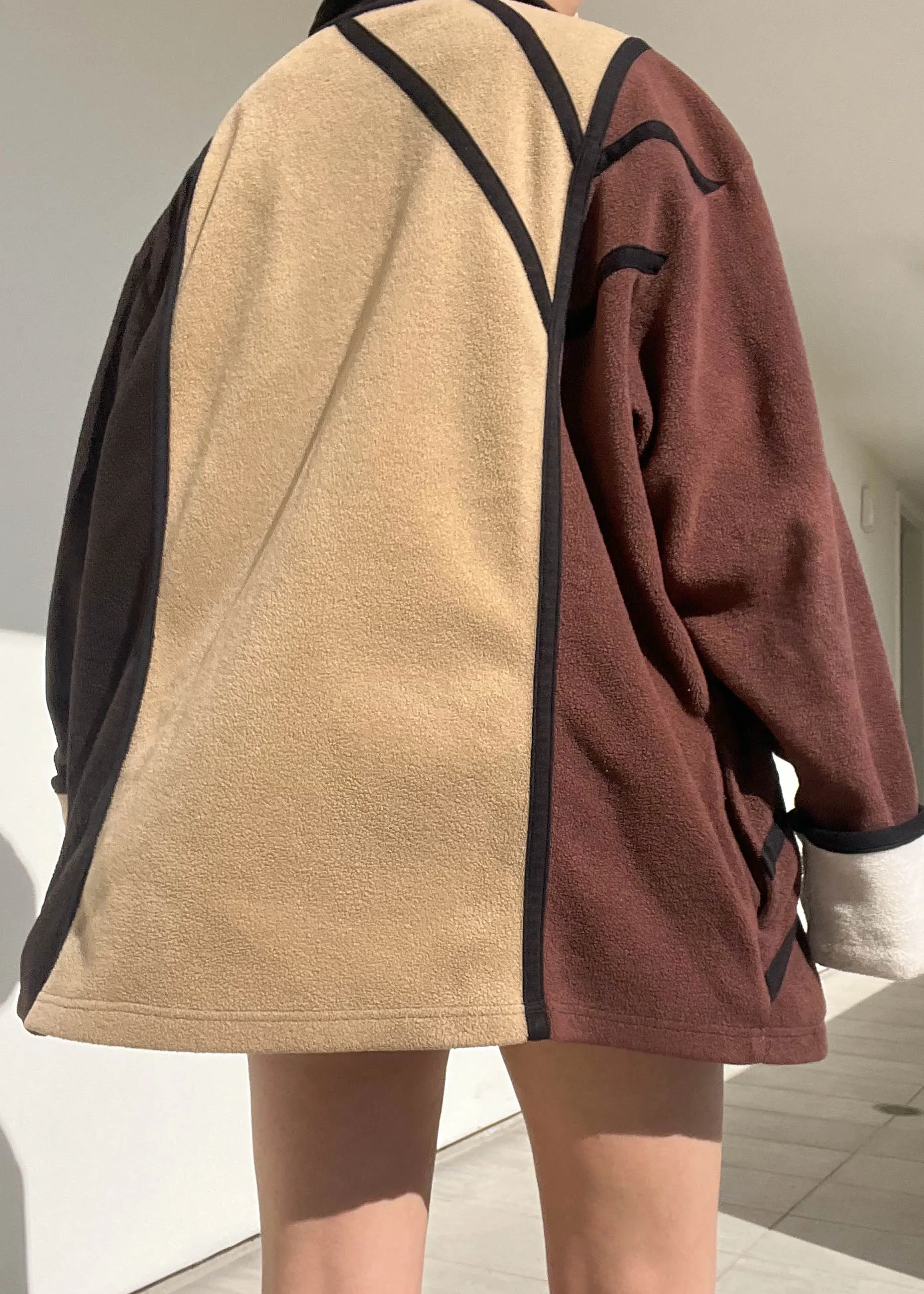 80's Color-Block Snap Fleece (XL)
