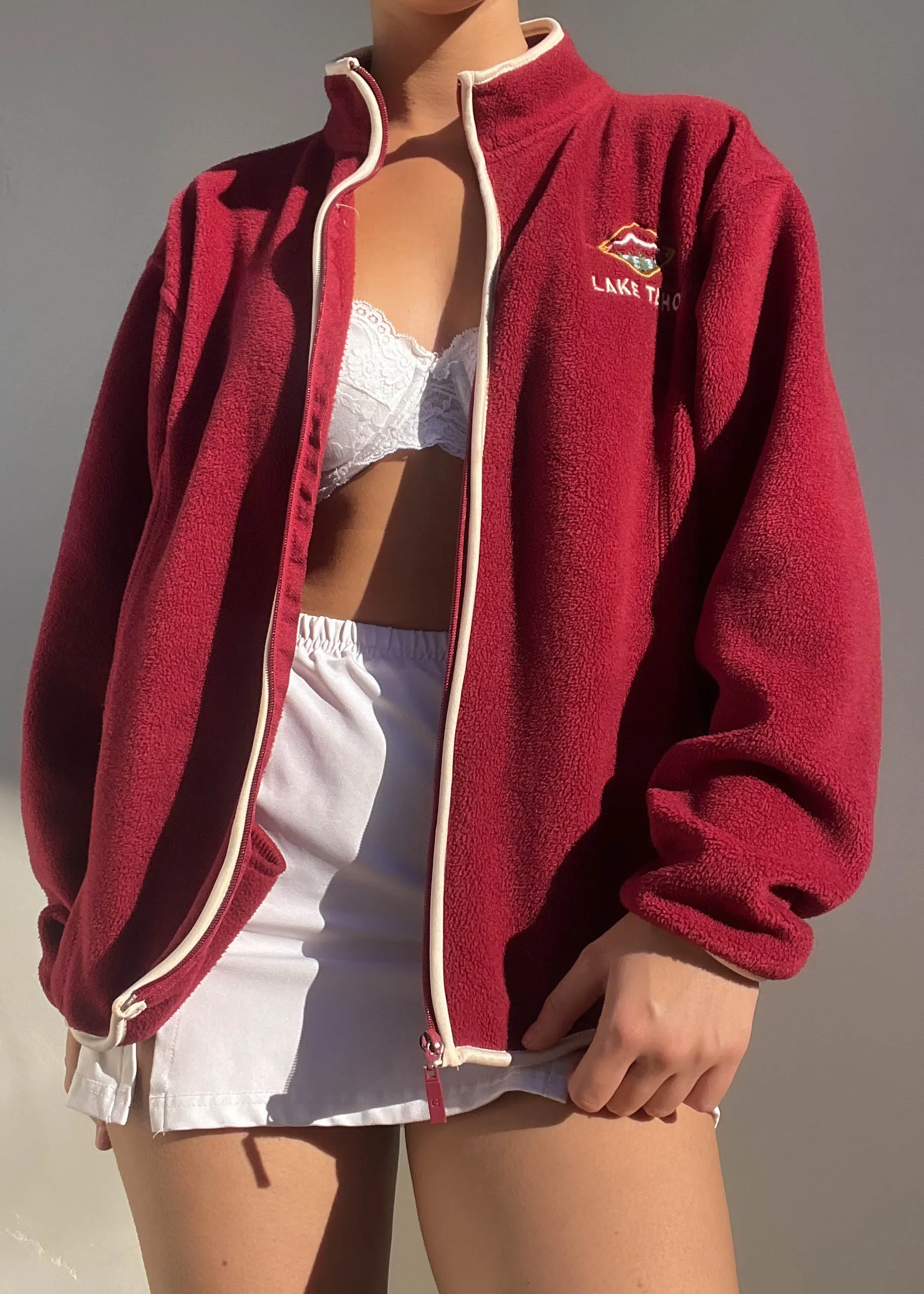90's Lake Tahoe Fleece Jacket (L)