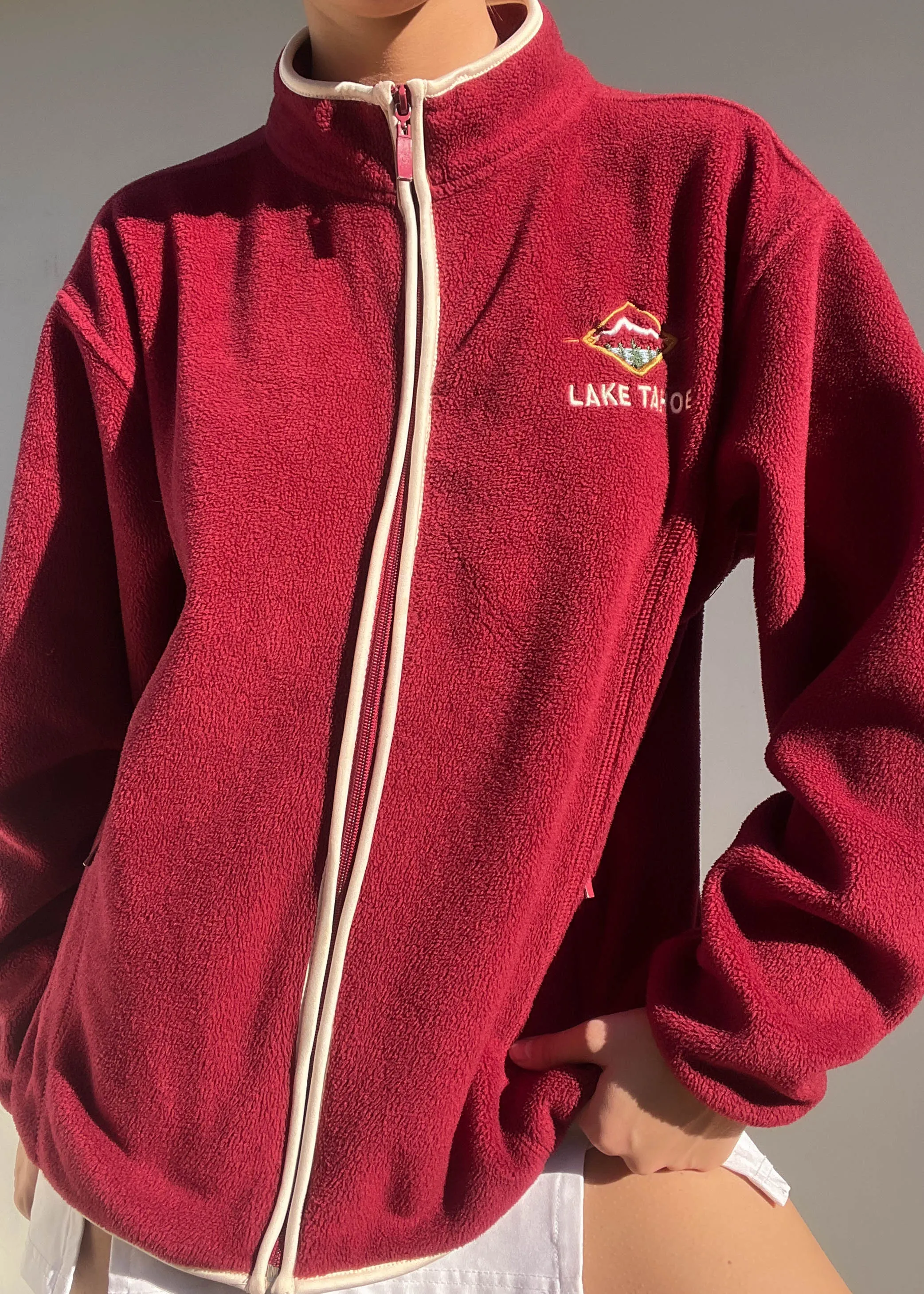 90's Lake Tahoe Fleece Jacket (L)