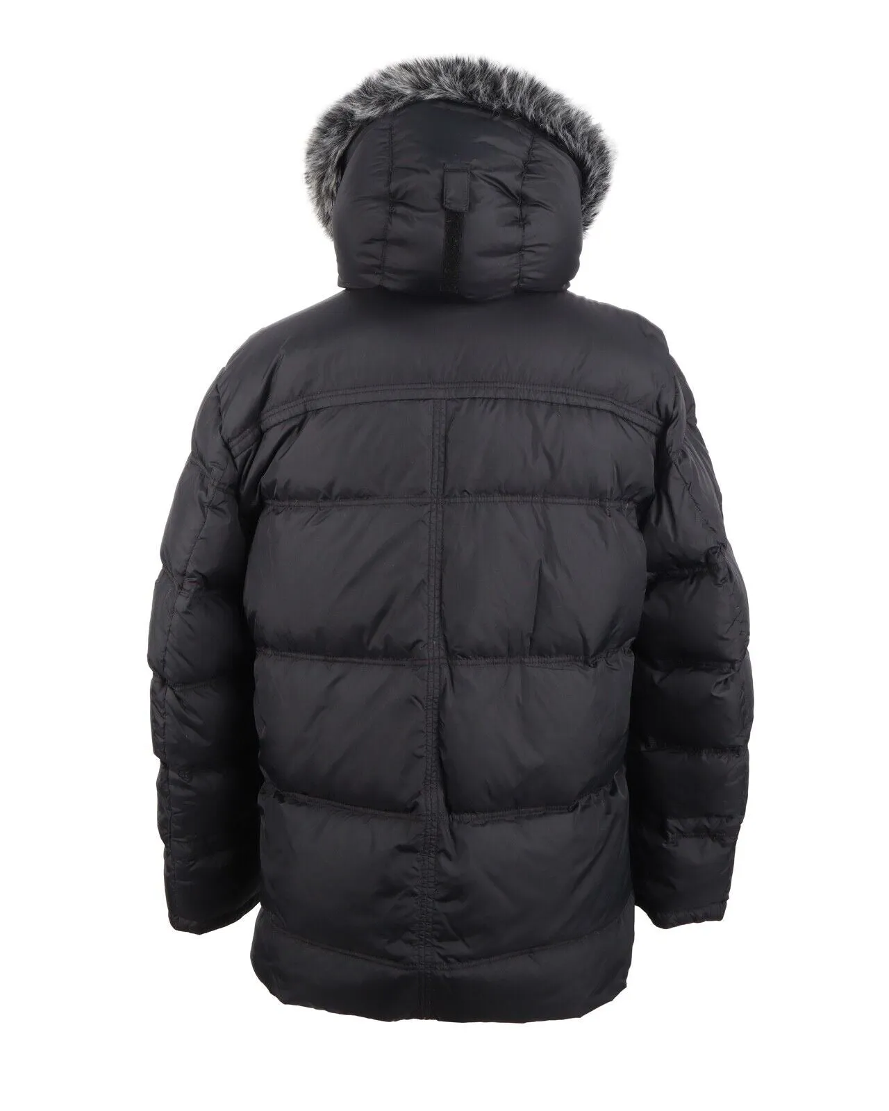 BARBOUR Bolingbroke Jacket Black Quilted Down Puffer Coat Parka Men's Size L