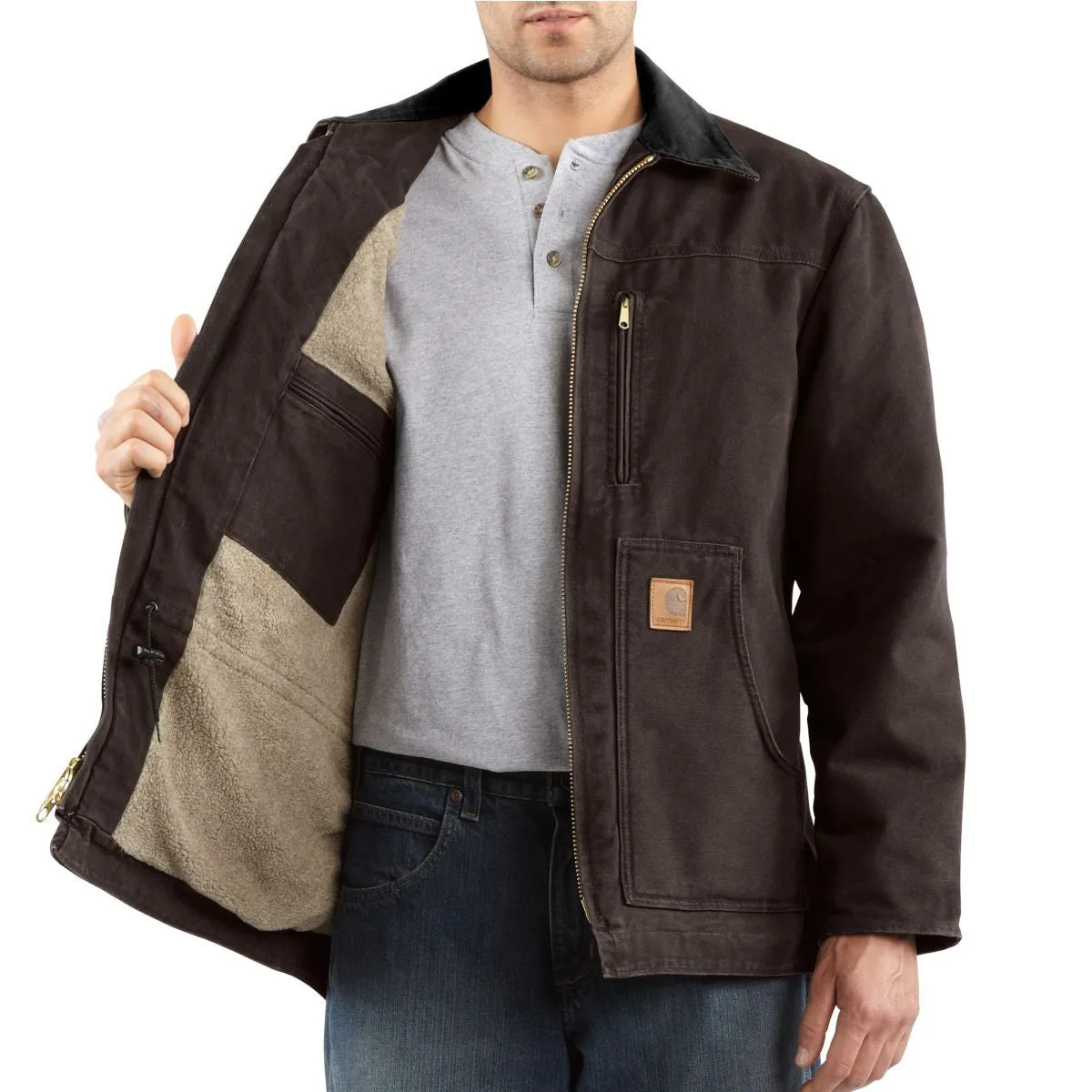 Carhartt Men's Dark Brown Ridge Coat