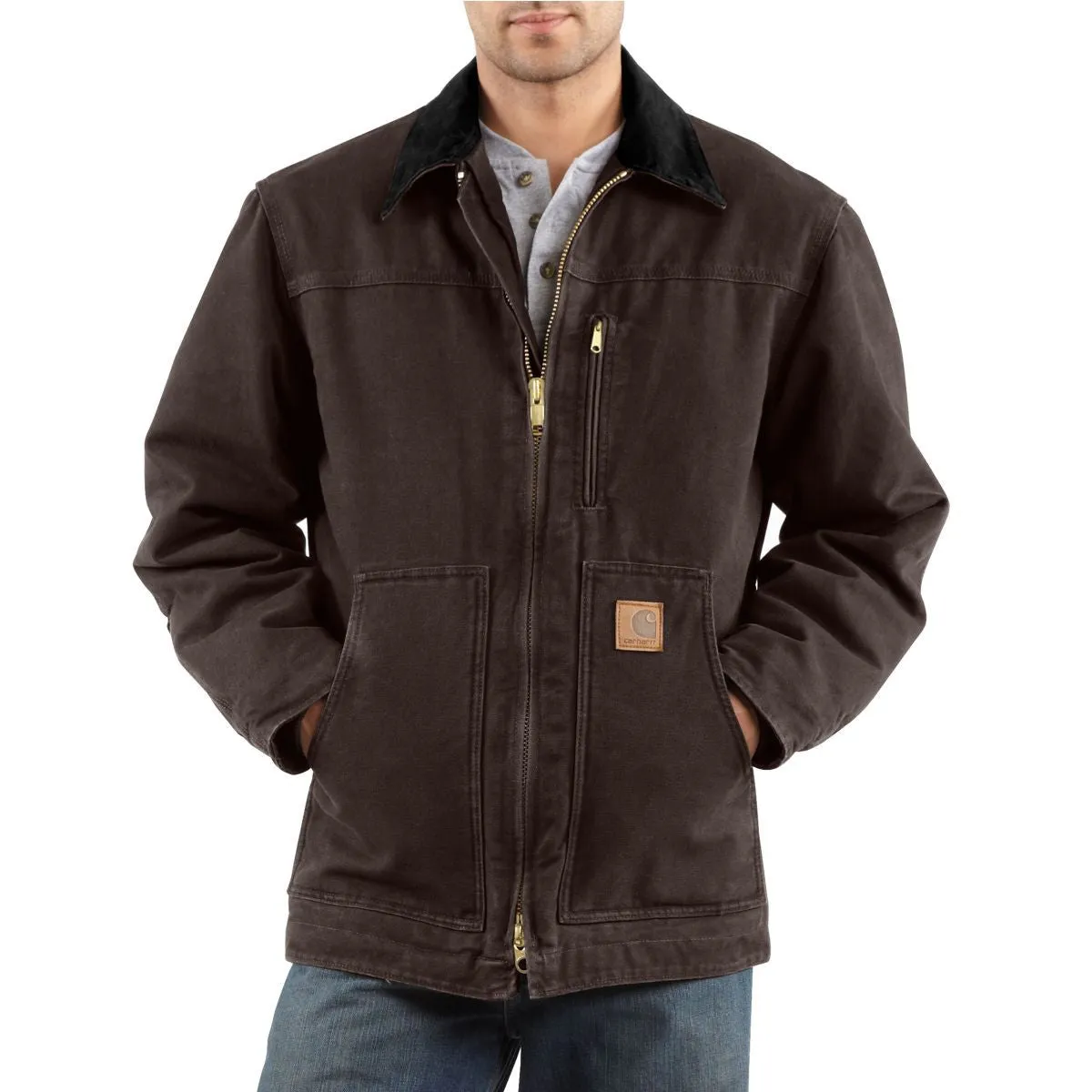 Carhartt Men's Dark Brown Ridge Coat