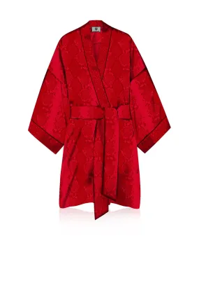 Cupro Vegan Silk Short Length Kimono Robe