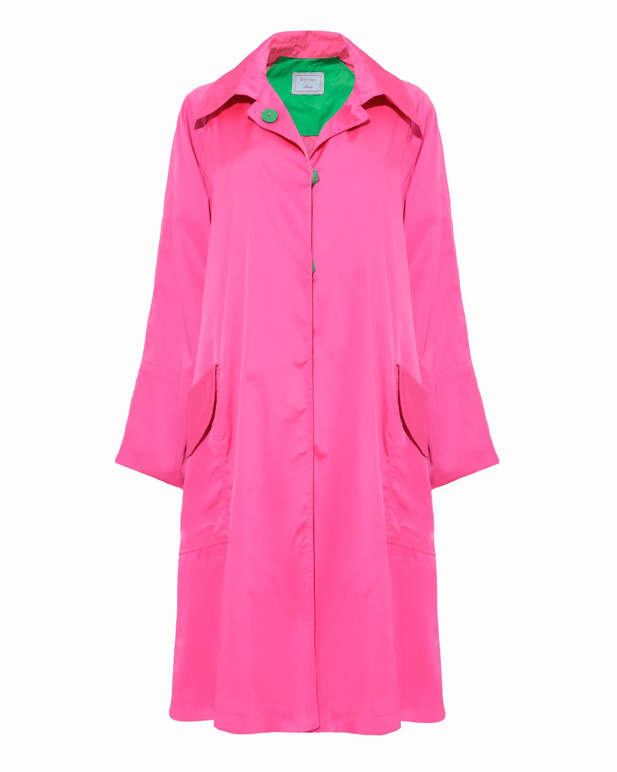 FLEMING RAIN COAT/EVENING COAT - SHOCK PINK WATER-RESISTANT RADZIMIR - LIMITED EDITION