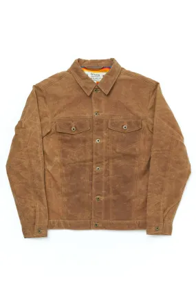 Ginew Wax Rider Coat Brown "Facing East" Lining