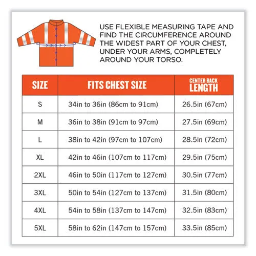 Glowear 8377 Class 3 Hi-vis Quilted Bomber Jacket, Orange, 3x-large, Ships In 1-3 Business Days