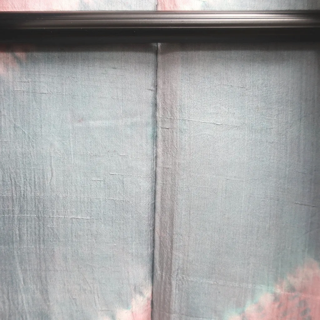 Haori Jacket Vintage(1920-1950) Blueish Purple Meisen Yabane Tall Silk #8980C3