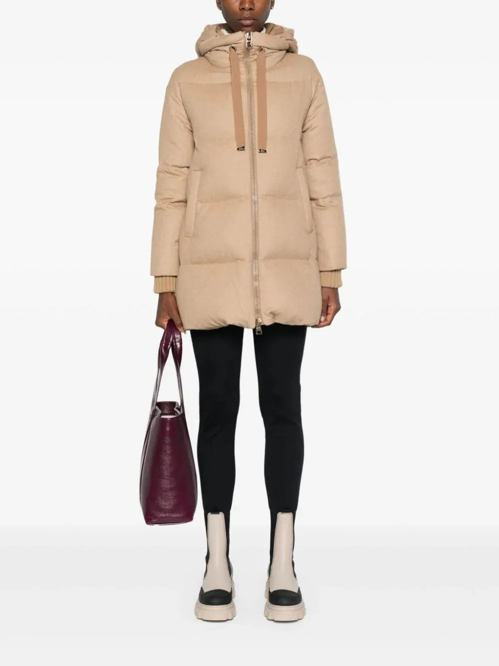 insulated hooded coat