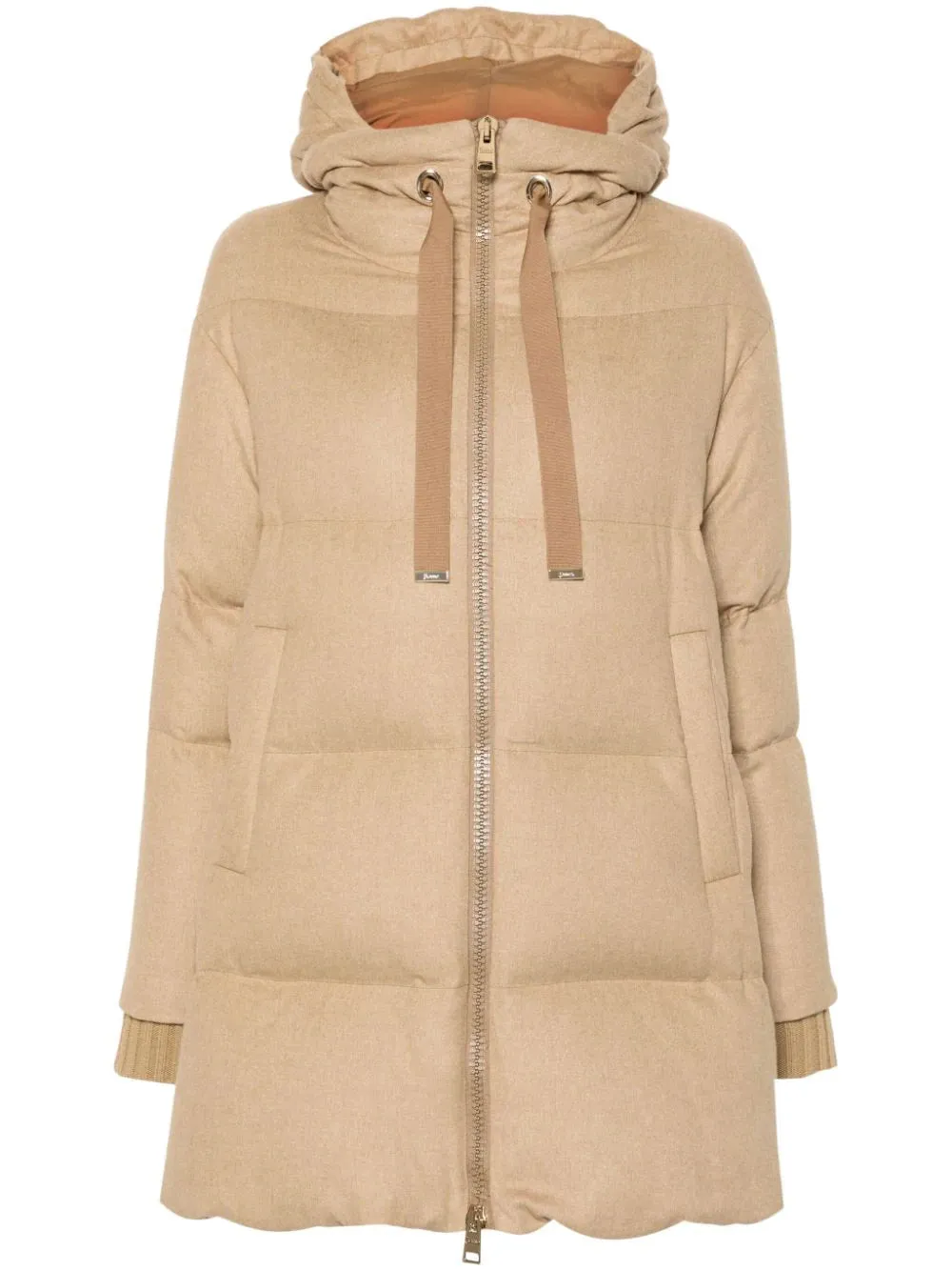 insulated hooded coat
