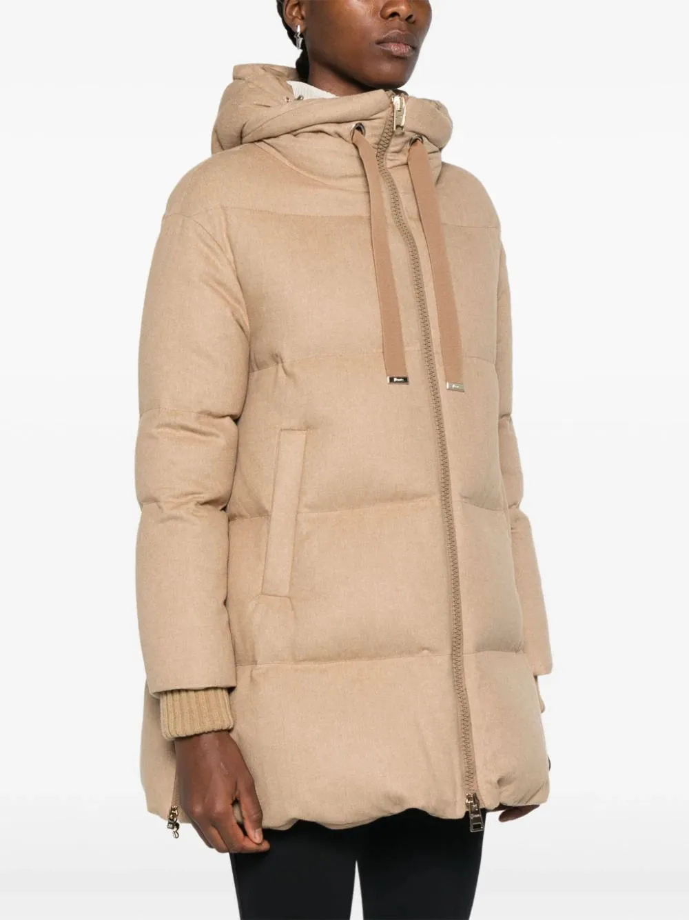 insulated hooded coat