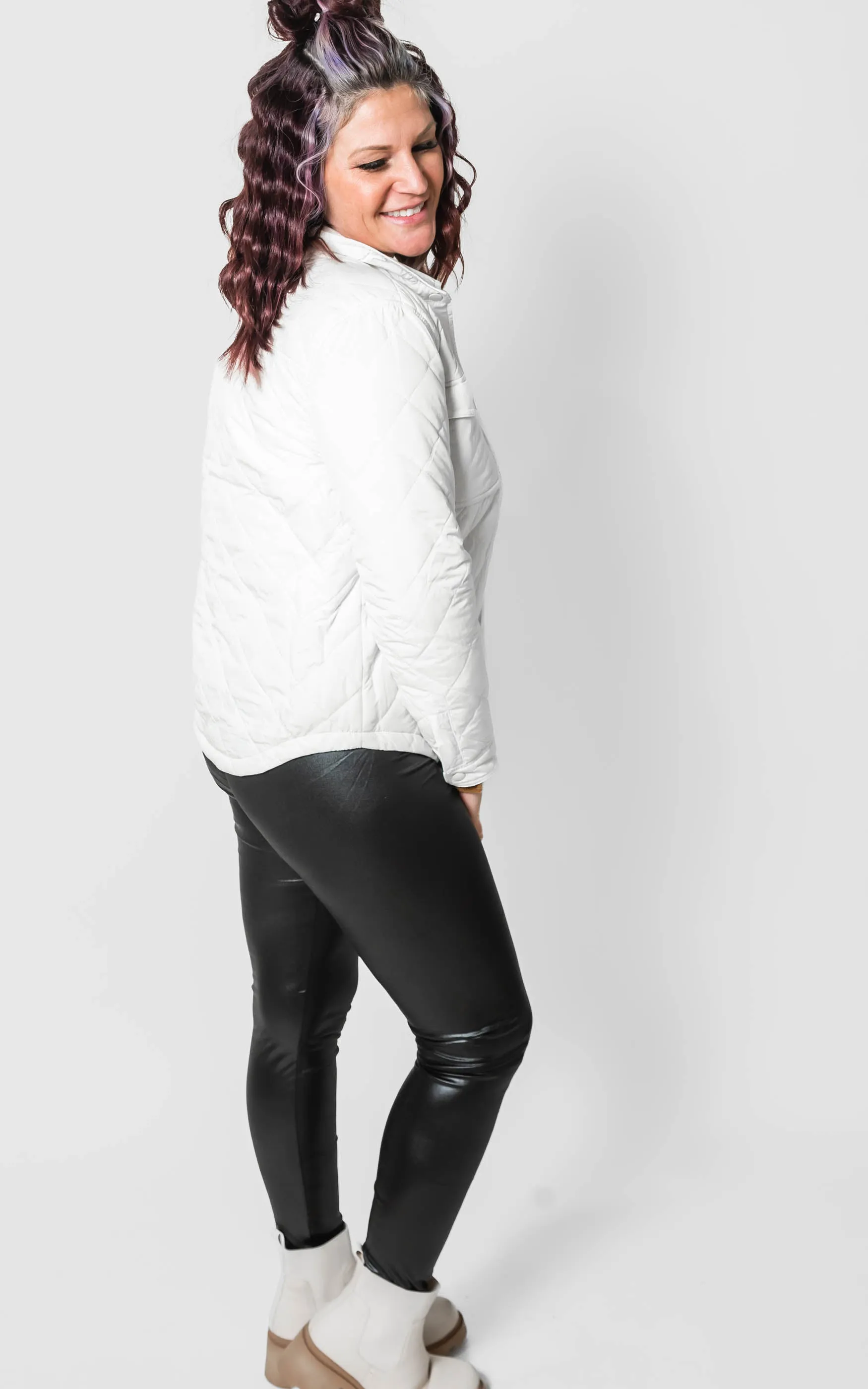 Leather Quilted Jacket - Final Sale