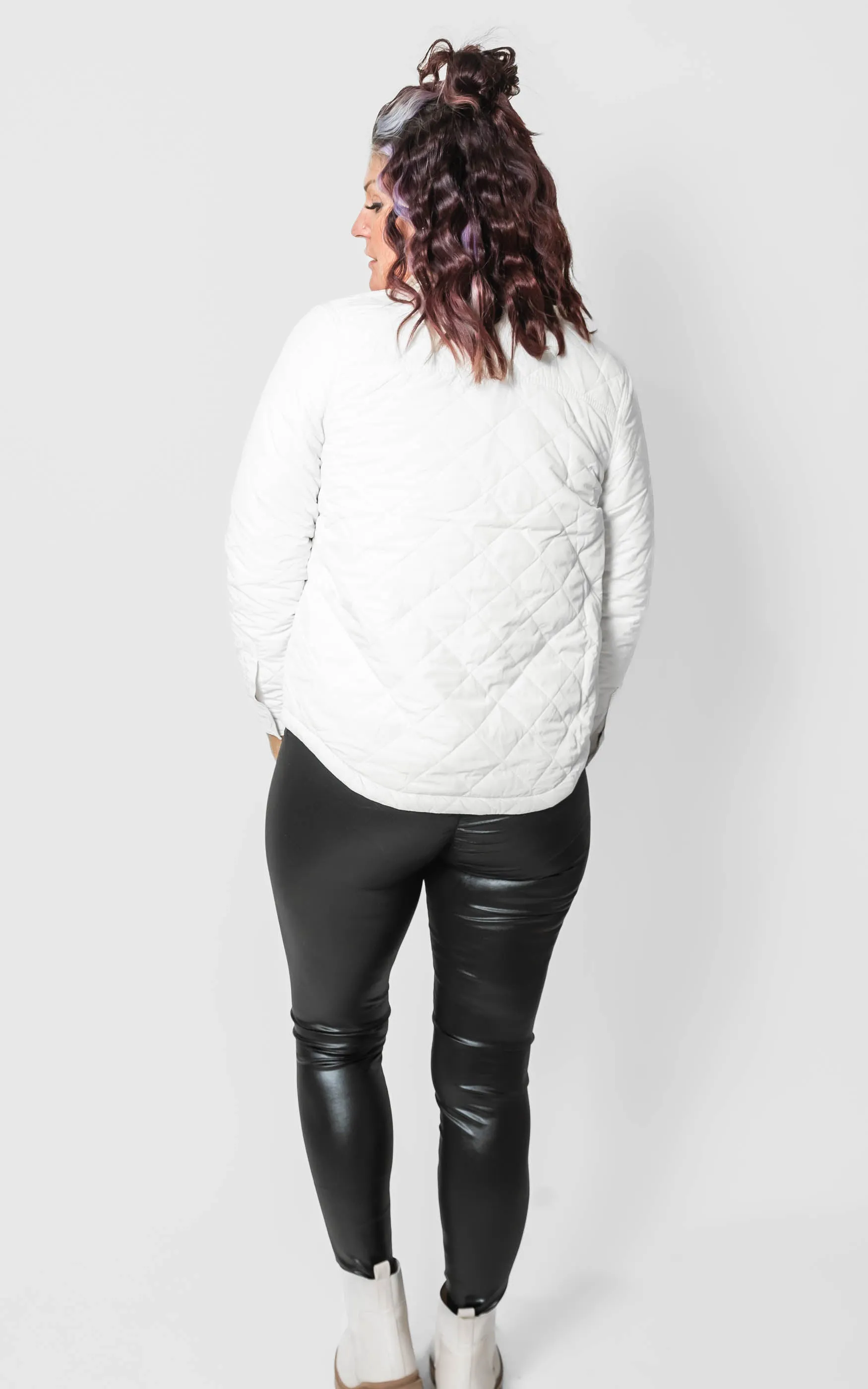 Leather Quilted Jacket - Final Sale