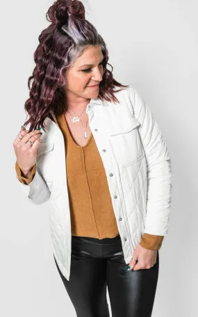 Leather Quilted Jacket - Final Sale