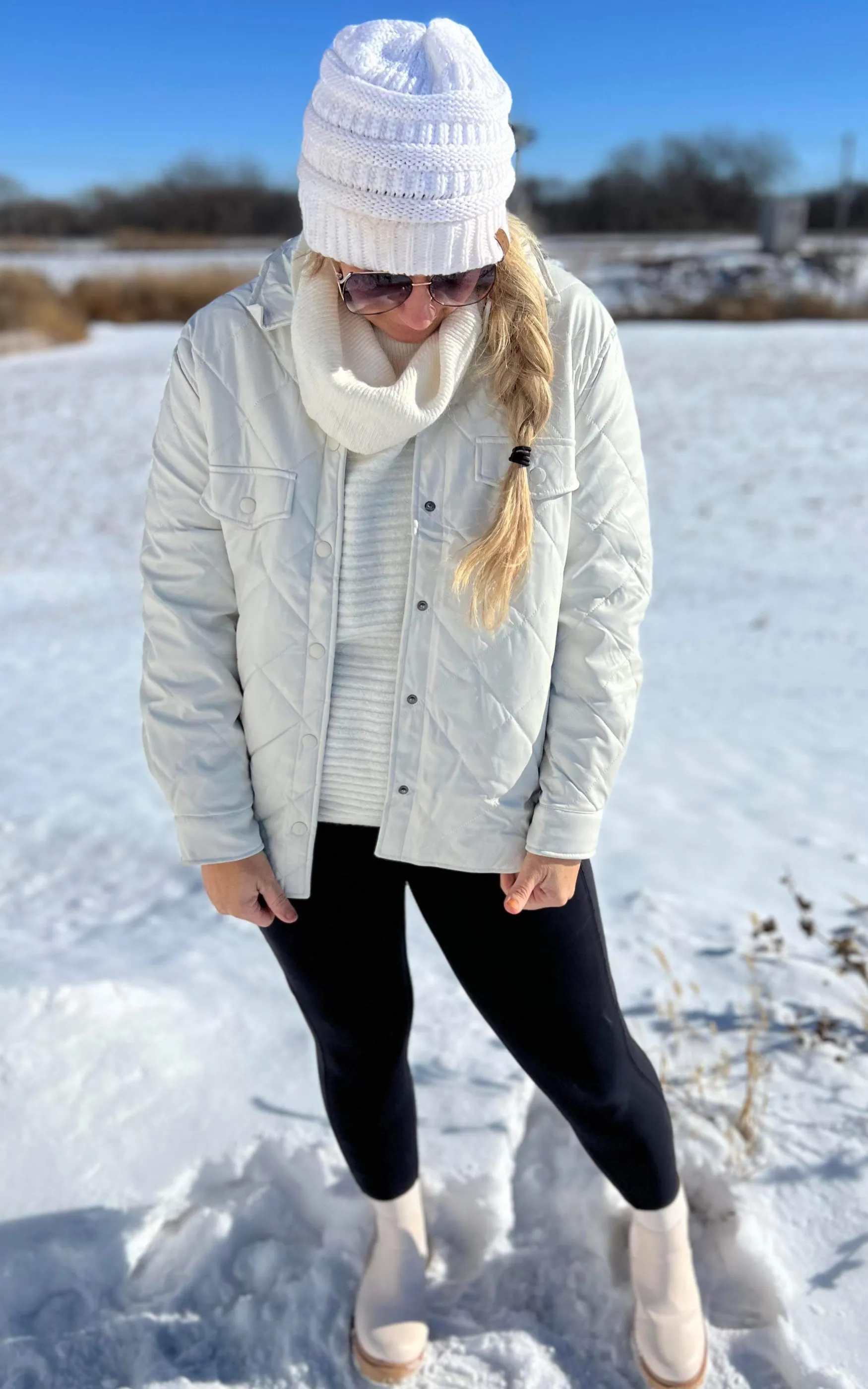 Leather Quilted Jacket - Final Sale