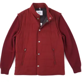 Manto Quilted Flannel and Knit Cashmere Jacket