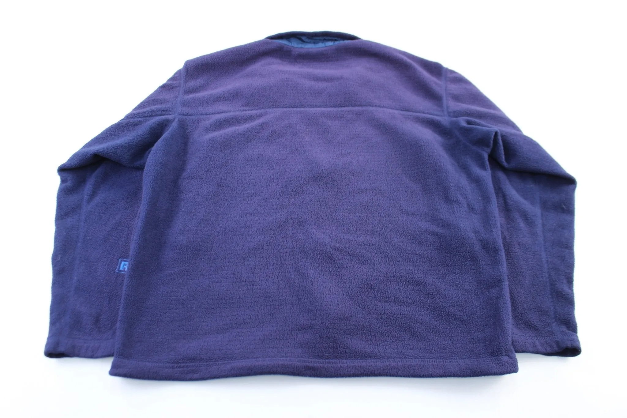 Patagonia Logo Patch Blue Fleece Zip Up Jacket