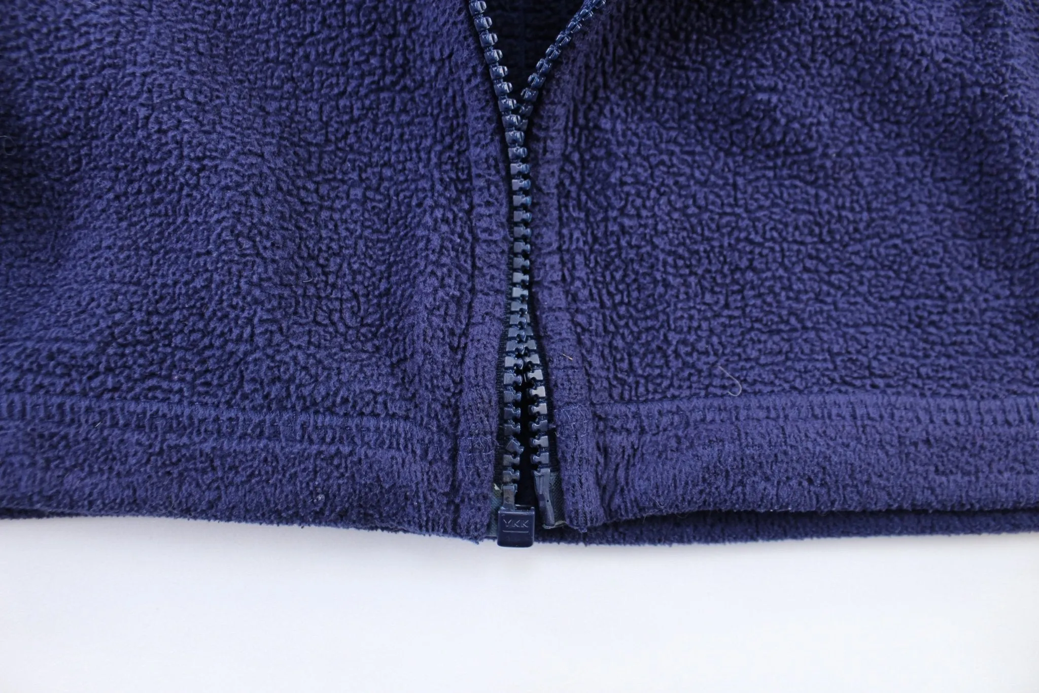 Patagonia Logo Patch Blue Fleece Zip Up Jacket