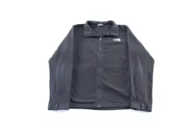 The North Face Embroidered Logo Black Fleece Zip Up Jacket