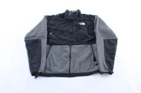 The North Face Embroidered Logo Grey & Black Fleece Zip Up Jacket
