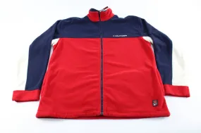 Tommy Hilfiger Embroidered Logo Fleece Zip Up Jacket
