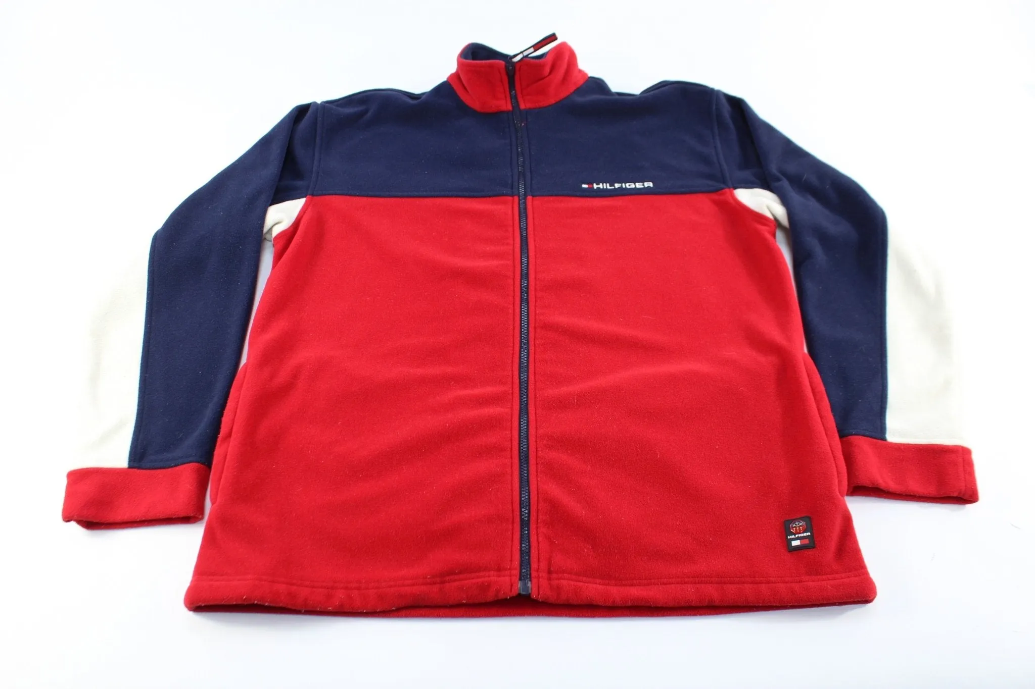 Tommy Hilfiger Embroidered Logo Fleece Zip Up Jacket