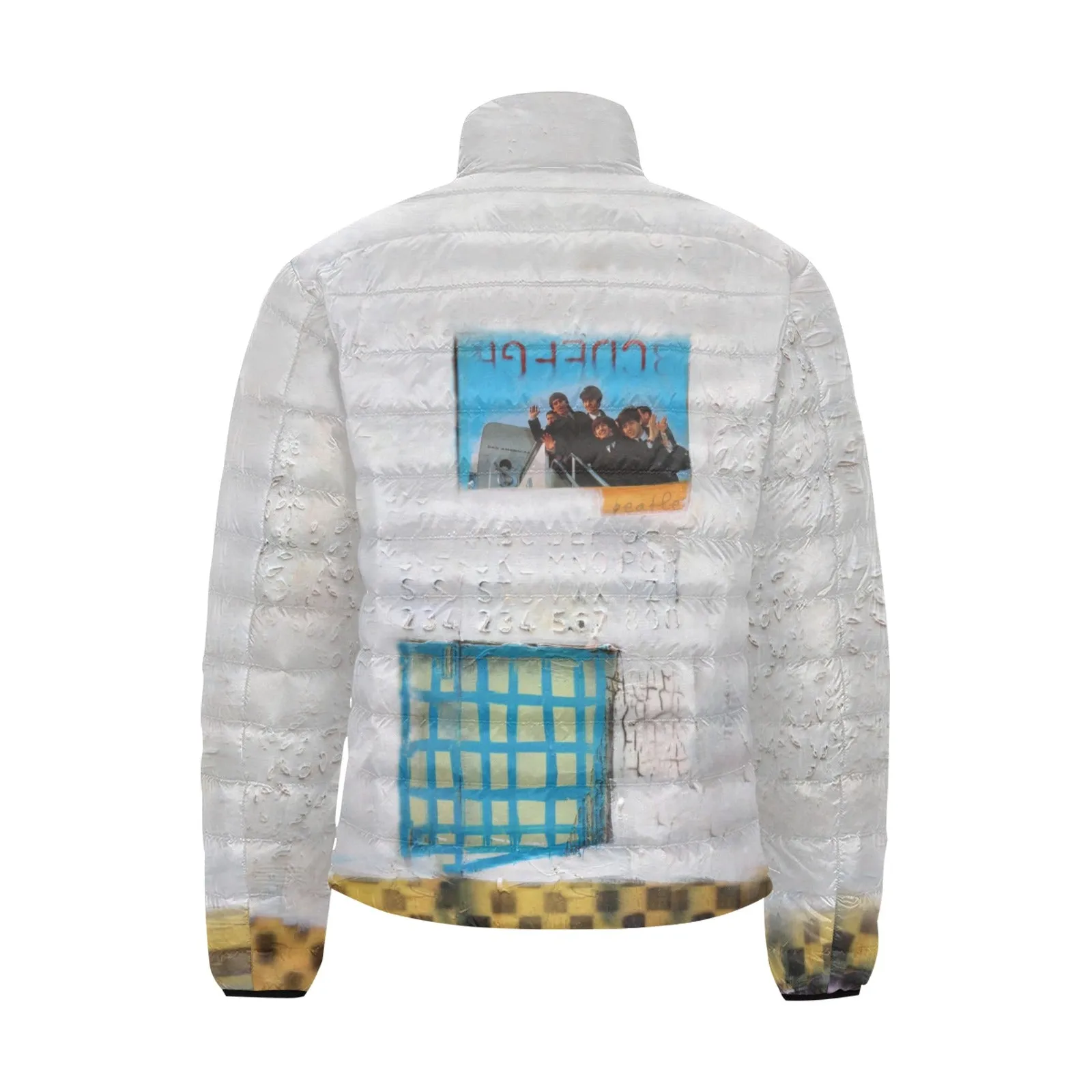 Tour together Men's Stand Collar Padded Lightweight Bomber Jacket(ModelH41)