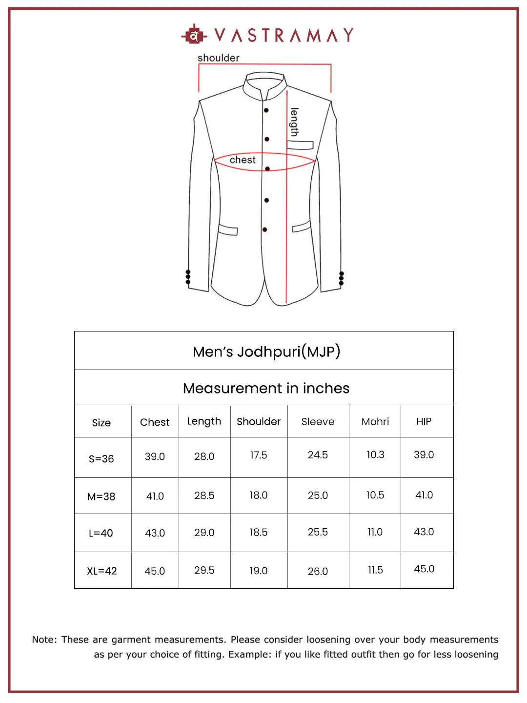 VASTRAMAY Men's Aqua - Nehru Jacket
