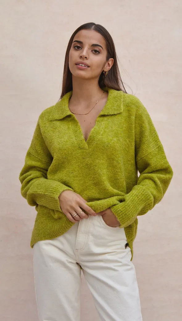 VERONIKA SWEATER - LIME