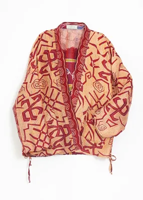 Vändbar jacka i handbroderat unikt vintage siden -  18/48