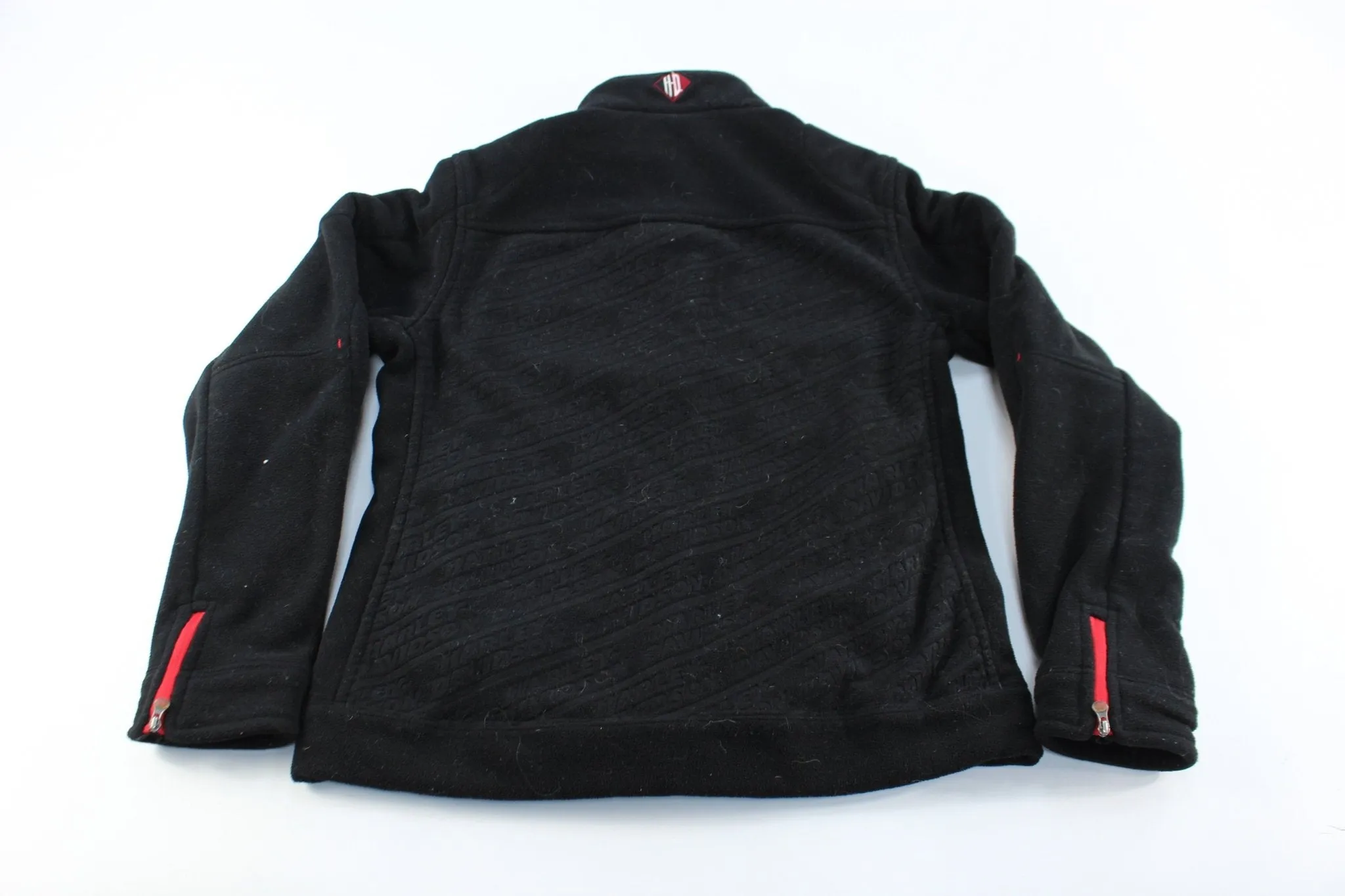 Women's Harley Davidson Embroidered Fleece Biker Jacket