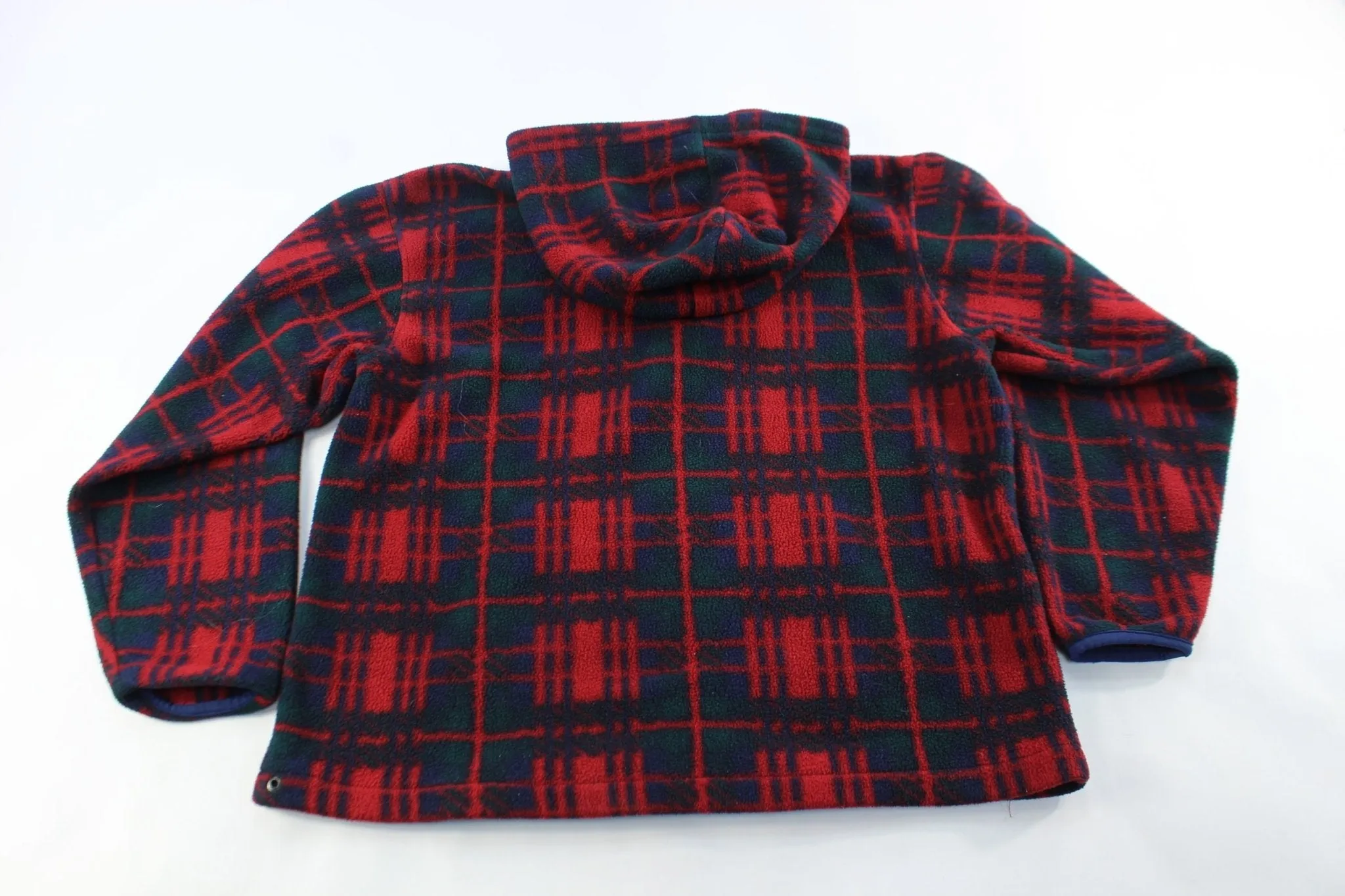 Women's L.L. Bean Plaid Pullover Fleece Jacket