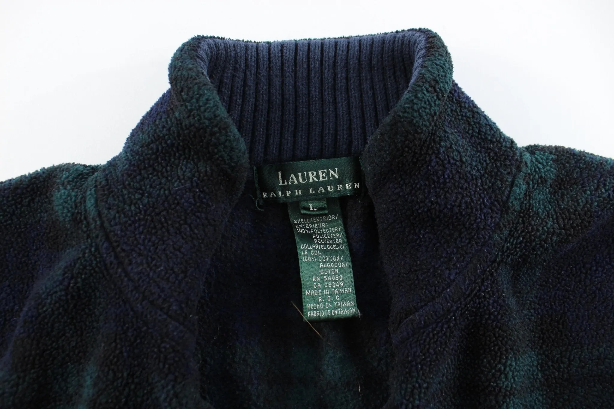 Women's Ralph Lauren Plaid Fleece Jacket
