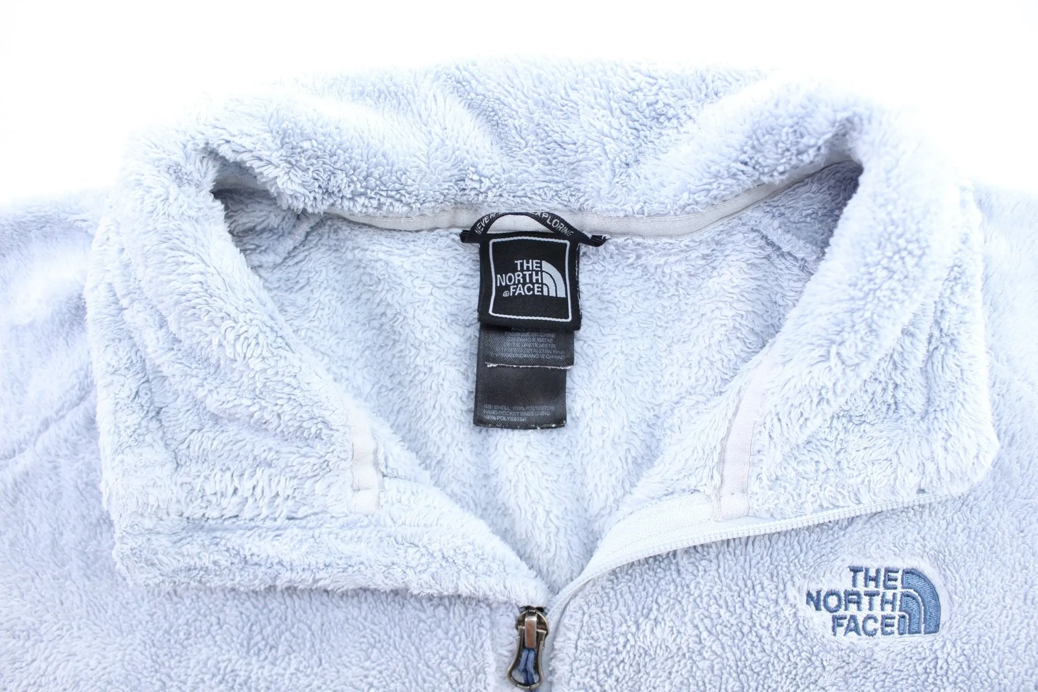 Women's The North Face Embroidered Blue Fleece Jacket