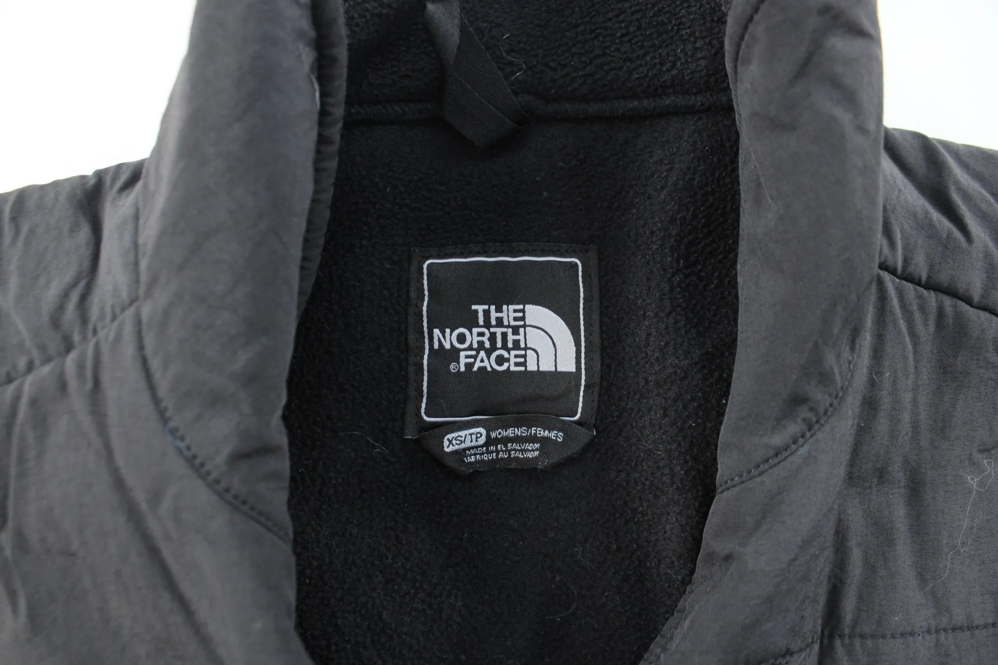 Women's The North Face Embroidered Logo Black Fleece Jacket
