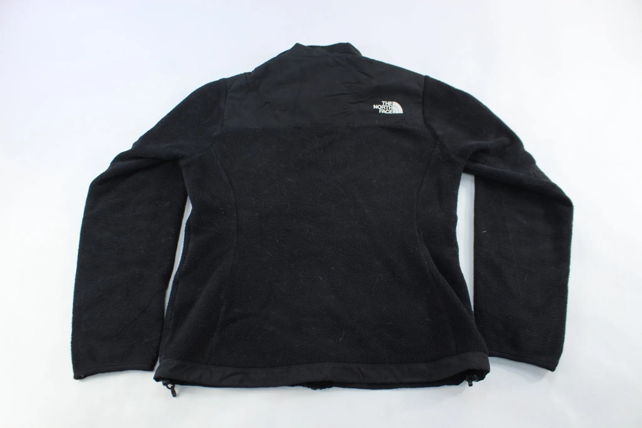 Women's The North Face Embroidered Logo Black Fleece Jacket